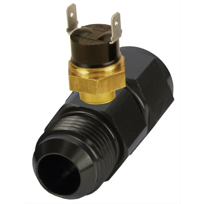 American Volt Engine Transmission Oil Cooler Inlet Hose in-Line Thread-On an Fitting Adapter Thermostat Temperature 12 Volt Electric Cooling Fan Switch Sensor (150'F On - 135'F Off, 8AN) - size: 8AN, style: 150'F On - 135'F Off