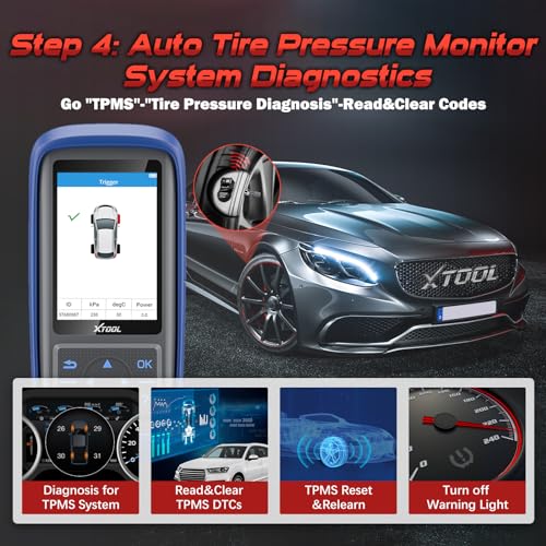 XTOOL TP150 TPMS Programming Tool, Protective Case Storage Bag for TPMS Programming Tool
