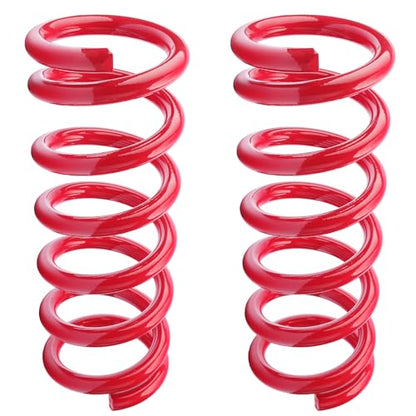 2” Front Drop Coil Springs Lowering Kit for 1999-2007 Chevy Silverado/GMC Sierra 1500 (2WD V8 Only)-Red - color: red, size: 1999-2007 Silverado/Sierra 1500 2''Drop