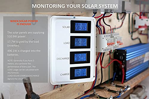 DC 8-100V 0-100A Amp Meter Voltmeter Battery Monitor with 100A Shunt