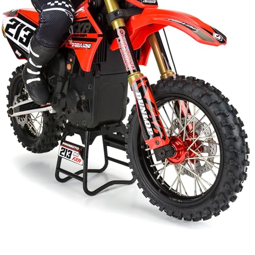 Pro-Line Racing 1/4 Pro-Spec Aluminum V2 Bead Front Wheel Assembled Black/Red Promoto-MX PRO283600T2