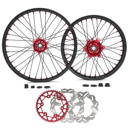 TOFR CNC 21" 19" Wheels Rims for Honda CR125R CR250R 02-07 CRF250R 04-13