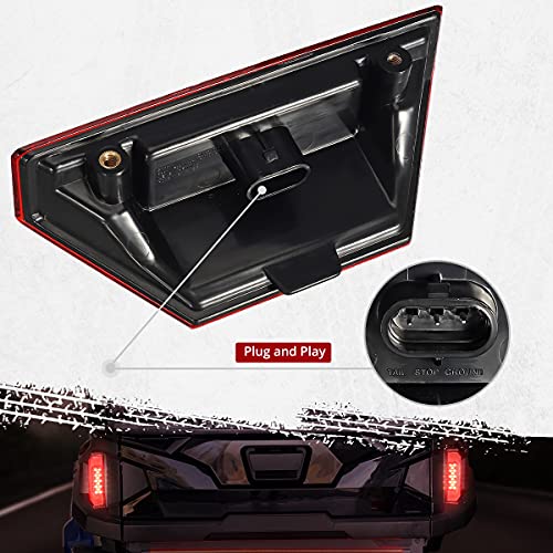 Partsam 2Pcs Rear UTV Tail Light Assembly, Compatible with Polaris Ranger 570 Full Size 900 XP 1000 RGR LED Taillights Rear Brake Stop Lights 2015 2016 2017 2018 2019 Replacement Part 2412774