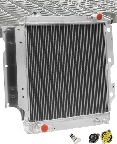 Aluminum 2 Row Radiator For 1987-2006 Jeep Wrangler YJ/TJ 2.4L 2.5L 4.0L 4.2L - size: 2-Row Aluminum
