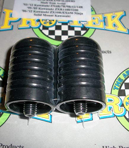 Pro-Tek Made for Kawasaki Ninja ZX14 ZX14R ZX-14R Bar End Sliders Black