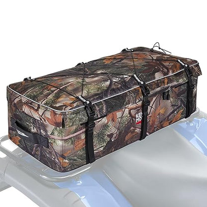 KEMIMOTO ATV Gear Bag for Front Rear Rack, 73L Storage Bag with 12L Cooler - color: Camo