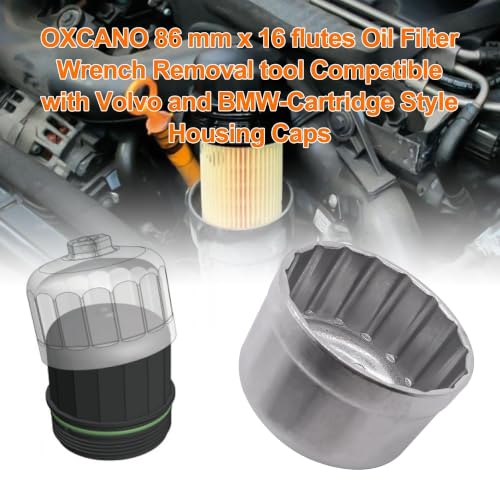 86mm 16 Flutes Oil Filter Wrench, Aluminum Cap Removal Tool - style: 86mm 16 flutes
