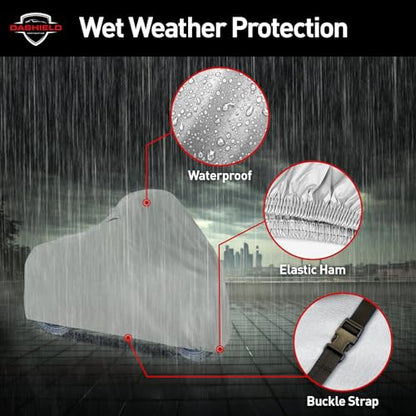 Lightweight Motorcycle Cover All Season Water Resistant, Dust, UV Protection, Universal Indoor/Outdoor Scooter Cover (XXXL) - size: XXXL