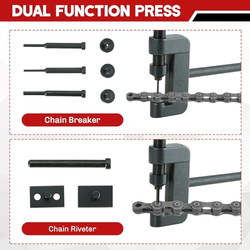 Motorcycle Chain Breaker Kit 13PCS Chain Breaker Rivet Cutter