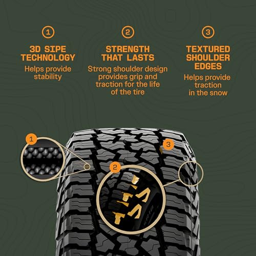 Cooper Discoverer Stronghold AT All-Terrain Tire, LT265/60R20, Set of 1 - size: 265/60R20