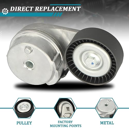 IRONTEK Belt Tensioner Pulley Assembly fit for Chrysler (2005-2020 300/2008-2010 Town & Country), for Jeep (2006-2010 Commander/ 2005-2021 Grand Cherokee) #89377 38323 7B0903315 4861660AA - size: 4861660AA