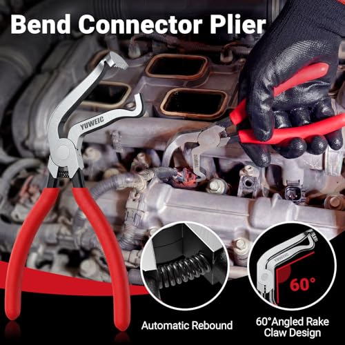 5 PCS Electrical Disconnect Pliers - Electrical Disconnect Pliers Set Locking Tab Disconnect for Car Sensors, Wiring Harnesses - size: 5