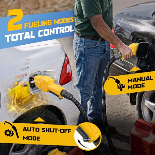 DIYtoolifz 6 GPM Cordless Fuel Transfer Pump Compatible with Dewalt 20V - color: Light yellow