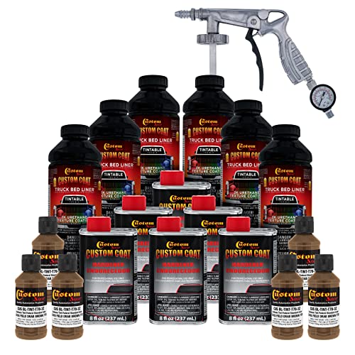 Custom Coat Field Drab Brown Spray-On Urethane Truck Bed Liner Kit 1.5 Gal
