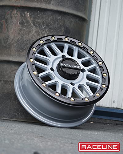 Raceline Wheels A93SG PODIUM UTV/ATV Wheel Stealth Grey 15x6" 4x156", 40 mm offset/(5.07"B/S) - color: STEALTH GREY, size: 15x6" inches, 4X156, 40/5.07"