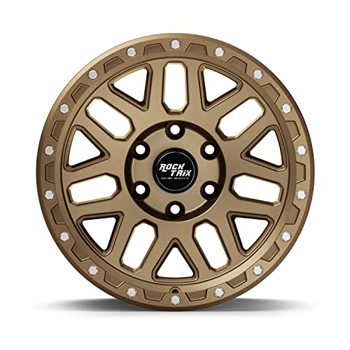 RockTrix RT110 20 inch Wheel 20x9 6x135, 12mm Offset, Matte Bronze - color: Matte Bronze, size: 20x9 -12mm offset