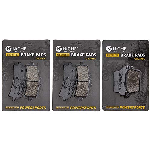 NICHE Front Rear Brake Pad Set for Suzuki 69100-47820 Organic - size: Organic