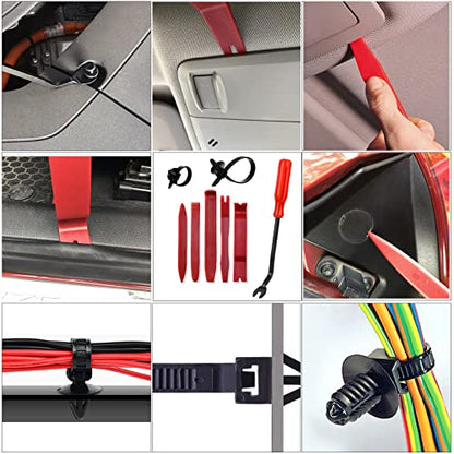 910Pcs Car Push Retainer Clips Plastic Fasteners Kit