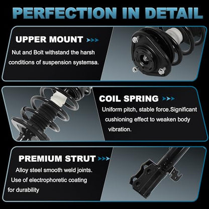 172114 172115 Front Strut Assembly Compatible with 2003-2008 Toyota Corolla - size: 172114 172115