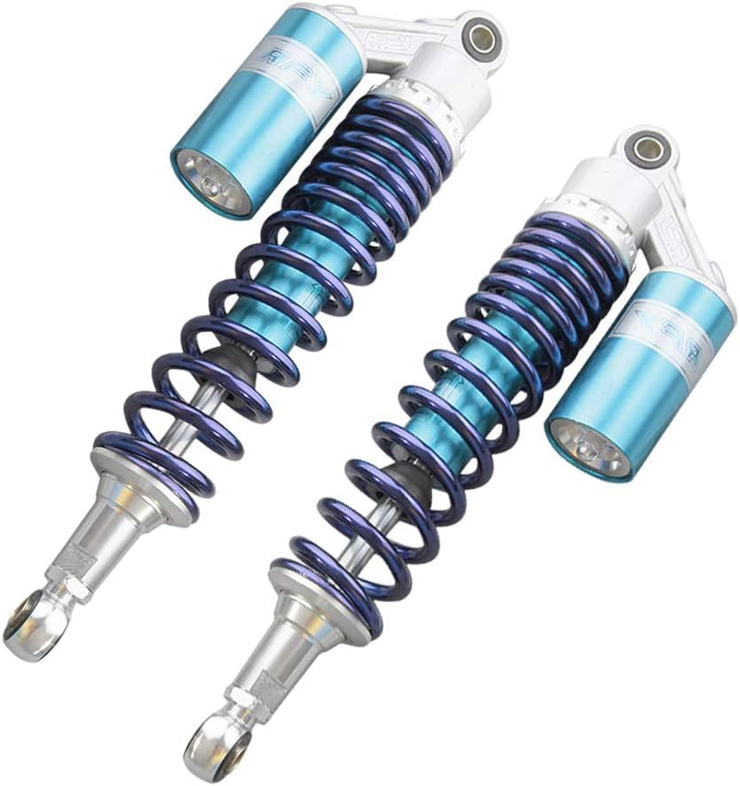 360mm Rear Shock Absorber Suspension Motorcycle ATV Quad 7mm Spring - color: Blue Blue