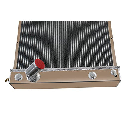 ECMRAD 4 Row Aluminum Racing Radiator for 1969-1972 Chevy Corvette Radiator Big Block Only 1970 1971
