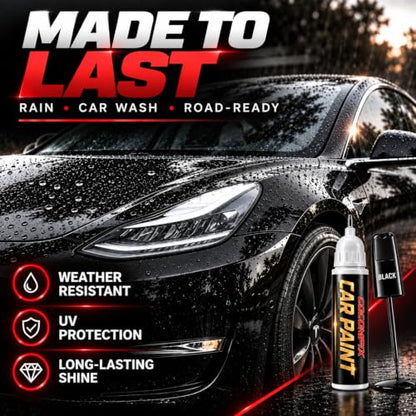 Black Touch Up Paint for Cars, Universal Gloss Black Automotive Pen, 1 FL - color: Black