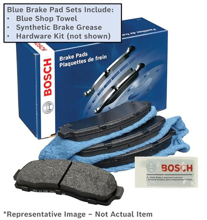 BOSCH BE1564H Blue Ceramic Disc Brake Pad Set with Hardware - Rear