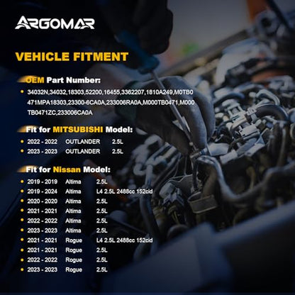 Starter for Nissan Altima (2019-2025), Rogue (2021), 2.5L L4