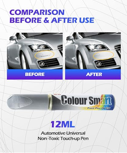 SCUARI Touch Up Paint Pen,Car Paint Pen,Car Paint Scratch Repair,Car Accessories Car Scratch Remover Pen,Car Touch Up Paint,Car Paint Scratch Repair,Paint Pen for Cars Paint Scratch Repair (Silver) - color: Silver
