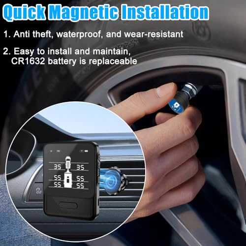 RV Tire Pressure Monitoring System TPMS with 6 Sensors - size: 6 Sensors