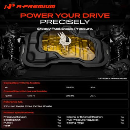 A-Premium Electric Fuel Pump Module Assembly with Pressure Sensor