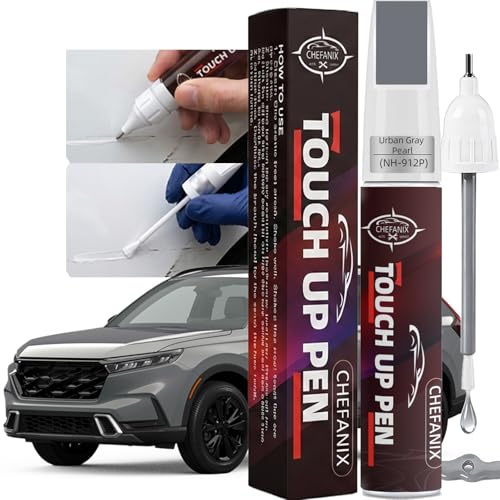 Urban Gray Pearl(NH-912P) Touch Up Paint Pen Compatible with Honda - Exact Color Match, 2-in-1 Brush & Pen,Car Paint Scratch Repair Kit for CRV/CIVIC/Accord/HRV/Pilot/Odyssey - color: Urban Gray Pearl(NH-912P) for CRV/CIVIC/Accord/HRV/Pilot/Odyssey/Ridgel
