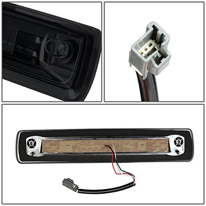 DNA MOTORING 3BL-COLO15-3D-LED-BK-SM Black Housing 3D LED Third Tail Brake Light [Compatible with 15-18 Colorado/Canyon] - color: Black Smoke