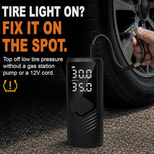 Tire Inflator Portable Air Compressor for Car Tires, 150 PSI Air Pump