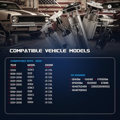 KELOKE Electric Fuel Pump Module Assembly Compatible with BMW - color: E8416M
