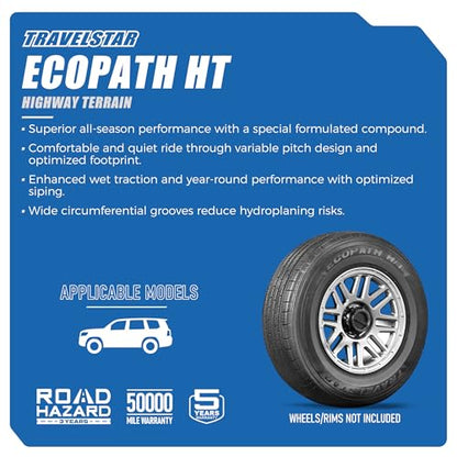 Set of 4 Travelstar EcoPath H/T 235/70R16 106H High Performance Tires - size: 235/70R16