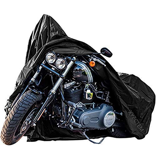 XYZCTEM New Generation Motorcycle Cover -All Weather Black XXXLX Large - size: 118"