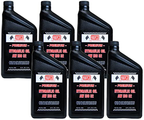 Premium Hydraulic Oil AW ISO 32 – Anti-Wear, Anti-Rust, Anti-Foam & Anti-Oxidation | 1 Quart - Case of 6 | Made in USA - size: Case of 6 - 32 oz.