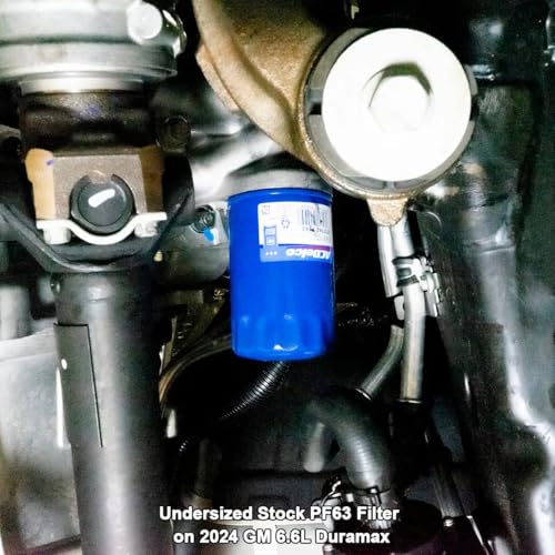 - Premium High-Efficiency Oil Filter (Tall) 114000750 Compatible with 2020+ GM 6.6L Duramax L5P (Replaces AC Delco PF26)