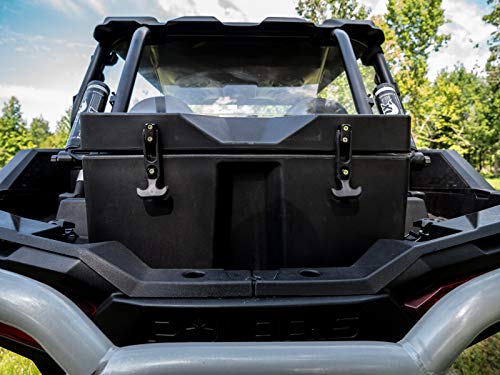 SuperATV Heavy Duty Insulated Rear Cooler/Cargo Box for Polaris RZR XP Models (See Fitment) | 50-Liter Capacity | Built in Drain Plug | Insulated to Keep Drinks Cold