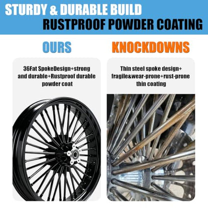 21inch Fat Spoke Front Wheel For Harley Touring Street Glide 09-25