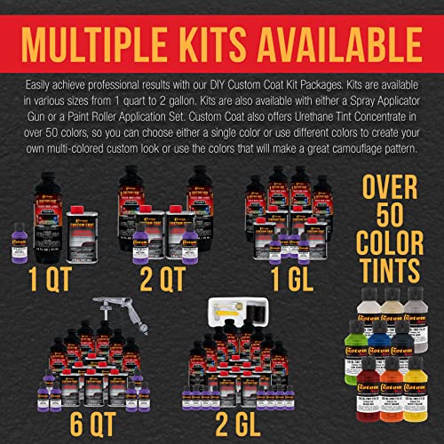 Custom Coat GM White 1 Gallon Spray-On Urethane Truck Bed Liner Kit - color: Bright Purple, size: 1 Gallon Kit with Gun