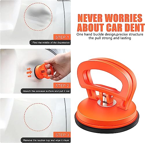 Dent Puller, 2 Pack Car Dent Puller, Suction Cup Dent Puller Handle Lifter, Powerful Car Dent Remover, Dent Removal Kit and Dent Repair Puller for Car Dent Repair,Glass,Screen,Tiles and Objects Moving