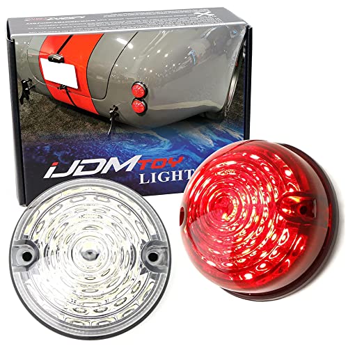 iJDMTOY Universal Flush Mount LED Marker Lights For Car/Truck/Motorcycle - style: Clear Lens