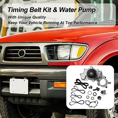 Timing Belt Kit Water Pump, Fit For 1995-2004 Toyota 4Runner, Tacoma 3.4L - size: TKT025 With Thermostat