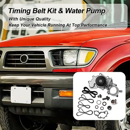 Timing Belt Kit Water Pump, Fit For 1995-2004 Toyota 4Runner, Tacoma 3.4L - size: TKT025 With Thermostat