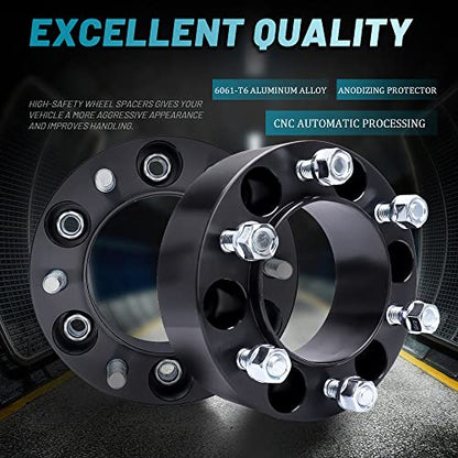 IRONTEK 6x5.5 Wheel Spacers 2inch, 106mm Fit for Toyota,for Lexus, M12x1.5 - color: 6x139.7mm-2PCS