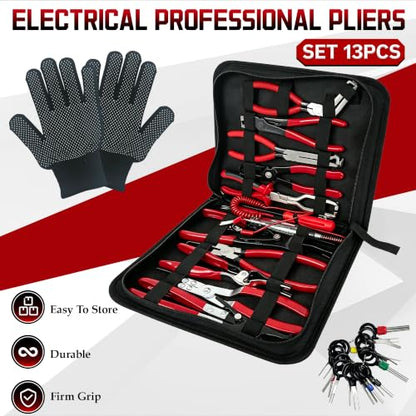 16 PCS Electrical Disconnect Pliers Set for Cars, Trucks & SUVs - size: 16 Pcs