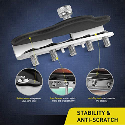 Nilight 2PCS 4 Inch 18W Spot led Pods Universal Adjustable Pillar Hood Led Work Light Mount Bracket with Off Road Wiring Harness-2 Leads - color: Led Pods+Wiring Harness+Pillar Hood Bracket, size: 4 Inch