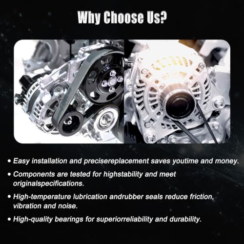 Alternator for 2007-2012 Nissan Altima L4 2.5, 2007-2012 Sentra 2.5 11258N - size: 2007-2012 Altima L4 2.5L